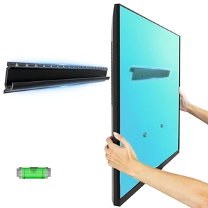 No Stud TV Wall Mount for 12-55 inch TVs, No Drill TV Mount Studless TV Mount up to 100 lbs, Low Profile, Easy to Install for Bedroom Living Room, Includes Level & Mounting Hardware No Stud TV Wall Mount for 12-55 inch TVs, No Drill TV Mount Studless TV Mount up to 100 lbs, Low Profile, Easy to Install for Bedroom Living Room, Includes Level & Mounting Hardware