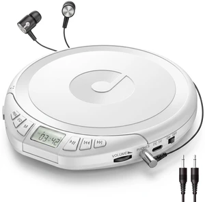 CD Player Portable with Earphones, CD Discman AUX Cable for Car Home Personal Discman CD player,PROG memory, CD-R/RW MP3/WMA, Anti-skip shockproof protection, A-B repeat,LCD display CD Player Portable with Earphones, CD Discman AUX Cable for Car Home Personal Discman CD player,PROG memory, CD-R/RW MP3/WMA, Anti-skip shockproof protection, A-B repeat,LCD display