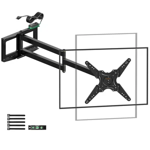 48" Long Arm Rotating TV Wall Mount w/Power Strip 26-65TV by Portrait Vertical 180° Rotating Heavy Duty TV Wall Mount w/ Power Outlet, VESA 400x400mm, Holds 110 lbs, 16'' Wood Stud Walls 48" Long Arm Rotating TV Wall Mount w/Power Strip 26-65TV by Portrait Vertical 180° Rotating Heavy Duty TV Wall Mount w/ Power Outlet, VESA 400x400mm, Holds 110 lbs, 16'' Wood Stud Walls