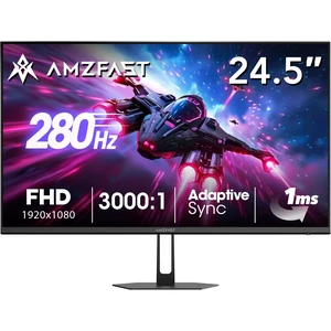 24.5 Inch 280Hz/240Hz Gaming Monitor FHD 1080p Monitor, 1ms Adaptive Sync, 3000:1, 126% sRGB, 93% DCI-P3, TÜV Rheinland Eye Care, HDMI 2.0 x 2 & DP 1.4 x 2, AMZG25X1 Pro 24.5 Inch 280Hz/240Hz Gaming Monitor FHD 1080p Monitor, 1ms Adaptive Sync, 3000:1, 126% sRGB, 93% DCI-P3, TÜV Rheinland Eye Care, HDMI 2.0 x 2 & DP 1.4 x 2, AMZG25X1 Pro