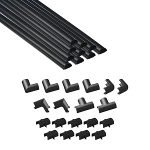 157in Cord Hider Kit, Patented Cable Cover, Hide Wires on Wall, Channel for TV Mount Cords, Raceway Wire Hiders, Paintable, Adhesive, Half Round, 10x 0.78in W x 0.39in H x 15.7in L, Black 157in Cord Hider Kit, Patented Cable Cover, Hide Wires on Wall, Channel for TV Mount Cords, Raceway Wire Hiders, Paintable, Adhesive, Half Round, 10x 0.78in W x 0.39in H x 15.7in L, Black