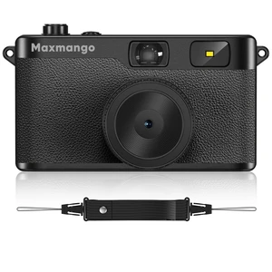 D53 Vintage Digital Camera - Retro Digital Camera 12MP Screenless Vintage Camera Disposable Camera Replacement Includes 8GB SD Card - Black D53 Vintage Digital Camera - Retro Digital Camera 12MP Screenless Vintage Camera Disposable Camera Replacement Includes 8GB SD Card - Black