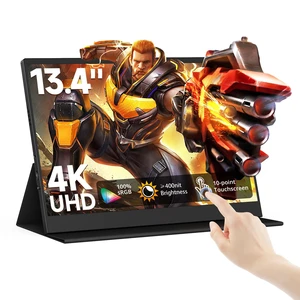 4k Portable Monitor Touchscreen, 13.4" 3840x2160 Second Screen 100% sRGB,400cd HDR USB C Ultra Slim IPS Laptop Monitor, for Mac Switch 4k Portable Monitor Touchscreen, 13.4" 3840x2160 Second Screen 100% sRGB,400cd HDR USB C Ultra Slim IPS Laptop Monitor, for Mac Switch