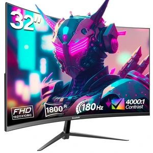 32 inch Gaming Monitor 1800R Curved Computer Monitors 165HZ / 180HZ PC Monitors VA Screen Office FHD 1080P Computer Monitor Support HDMI & DP 32 inch Gaming Monitor 1800R Curved Computer Monitors 165HZ / 180HZ PC Monitors VA Screen Office FHD 1080P Computer Monitor Support HDMI & DP