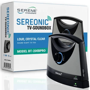 Portable Wireless Speakers for Smart TV - Ideal for TV Watching Without The Blaring Volume - Designed for Hard of Hearing, Elderly, and Seniors - 100ft Range Portable Wireless Speakers for Smart TV - Ideal for TV Watching Without The Blaring Volume - Designed for Hard of Hearing, Elderly, and Seniors - 100ft Range