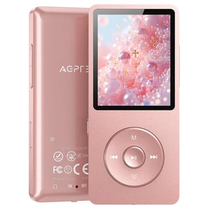 A02PL 64GB MP3 Player, 65 Hours Playback Music Player, Rose Gold No Bluetooth, Lossless Sound, Supports up to 128GB A02PL 64GB MP3 Player, 65 Hours Playback Music Player, Rose Gold No Bluetooth, Lossless Sound, Supports up to 128GB