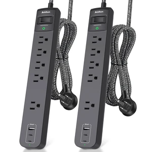 2 Pack Power Strip Surge Protector 5 Wide Spaced Outlets 3 USB 2 USB-C Charging Port, 1875W/15A, 25ft Braided Cord, Flat Plug, Overload Surge Protection, Wall Mount for Home, Office & Dorm 2 Pack Power Strip Surge Protector 5 Wide Spaced Outlets 3 USB 2 USB-C Charging Port, 1875W/15A, 25ft Braided Cord, Flat Plug, Overload Surge Protection, Wall Mount for Home, Office & Dorm