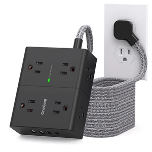 Extension Cord 10 Ft, Surge Protector Power Strip 10 Ft Long Cord 8 Outlets 4 USB Ports(2 USB C) 10Ft Braided Long Extension Cord Flat Plug, Home Office College Dorm Essentials, Black Extension Cord 10 Ft, Surge Protector Power Strip 10 Ft Long Cord 8 Outlets 4 USB Ports(2 USB C) 10Ft Braided Long Extension Cord Flat Plug, Home Office College Dorm Essentials, Black
