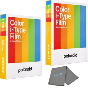 Polaroid Instant Color Film for i-Type Cameras 2 Pack, 16 Instant Photos, Works with Polaroid Now, Now+, I-2, & Lab, Bundle with a Cleaning Cloth Polaroid Instant Color Film for i-Type Cameras 2 Pack, 16 Instant Photos, Works with Polaroid Now, Now+, I-2, & Lab, Bundle with a Cleaning Cloth