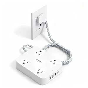 Surge Protector Power Strip, 10Ft Extension Cord with 4 USB Ports(2 USB C) 4 Widely Outlets Extender, Wall Mount, Desk Charging Station for Office School College Dorm Room Essentials Surge Protector Power Strip, 10Ft Extension Cord with 4 USB Ports(2 USB C) 4 Widely Outlets Extender, Wall Mount, Desk Charging Station for Office School College Dorm Room Essentials