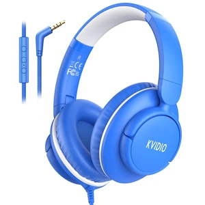 Wired Headphones with Mic, 3.5mm Headphones Volume Control for School Blue Wired Over Ear Foldable Corded Headphones for Teens Classroom Travel Airplane, 4.9ft Tangle-Free Cord for Tablet Laptop Phone Wired Headphones with Mic, 3.5mm Headphones Volume Control for School Blue Wired Over Ear Foldable Corded Headphones for Teens Classroom Travel Airplane, 4.9ft Tangle-Free Cord for Tablet Laptop Phone