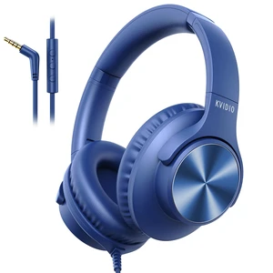 Wired Headphones with Mic, Over-Ear 3.5mm Corded Headphone for School Blue Foldable Plug in Headphones for Teens Classroom Travel, 4.9ft Tangle-Free Cord with Volume Control for Phone Tablet Laptop Wired Headphones with Mic, Over-Ear 3.5mm Corded Headphone for School Blue Foldable Plug in Headphones for Teens Classroom Travel, 4.9ft Tangle-Free Cord with Volume Control for Phone Tablet Laptop