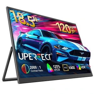 18.5" 120Hz Portable Monitor, 125% sRGB Laptop Gaming Display 1080P, HDR, FreeSync, 350 Nits Brightness, VESA Support, Stand Included, USB-C & Mini HDMI Screen for Gaming & Travel 18.5" 120Hz Portable Monitor, 125% sRGB Laptop Gaming Display 1080P, HDR, FreeSync, 350 Nits Brightness, VESA Support, Stand Included, USB-C & Mini HDMI Screen for Gaming & Travel