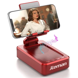 Bluetooth Speaker with Cell Phone Stand,Gifts for Men Tech Gadgets Big Sound & Clear Bass, Wireless Audio Speaker Stand for iPhone/Android, Foldable Adjustable Phone Holder for Home Office Bluetooth Speaker with Cell Phone Stand,Gifts for Men Tech Gadgets Big Sound & Clear Bass, Wireless Audio Speaker Stand for iPhone/Android, Foldable Adjustable Phone Holder for Home Office