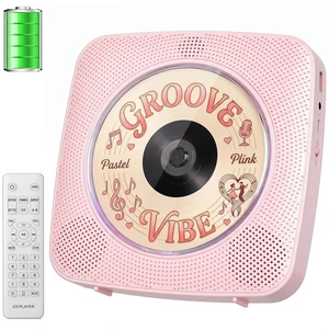 CD Player Portable Bluetooth CD Players for Home Rechargeable Desktop Wall Mountable Portable CD Player Dual Speakers 1800mAh Boombox FM Radio MP3 Music Player Small CD Player CD Player Portable Bluetooth CD Players for Home Rechargeable Desktop Wall Mountable Portable CD Player Dual Speakers 1800mAh Boombox FM Radio MP3 Music Player Small CD Player