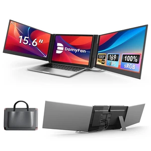 15.6" Laptop Screen Extender, Triple Portable Monitor with Ultra-Thin FHD 1080P IPS Display for 13-17" Laptop, Plug & Play via HDMI/USB-A/Type-C, Compatible with Mac/Windows/Android 15.6" Laptop Screen Extender, Triple Portable Monitor with Ultra-Thin FHD 1080P IPS Display for 13-17" Laptop, Plug & Play via HDMI/USB-A/Type-C, Compatible with Mac/Windows/Android