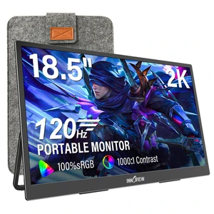 2K Portable Monitor for Laptop 18.5" 2560x1440p QHD 120Hz 100% sRGB USB-C Standard HDMI DP Port Gaming Monitor,HDR Travel External Second Screen for Laptop, PC, Game Consoles 2K Portable Monitor for Laptop 18.5" 2560x1440p QHD 120Hz 100% sRGB USB-C Standard HDMI DP Port Gaming Monitor,HDR Travel External Second Screen for Laptop, PC, Game Consoles