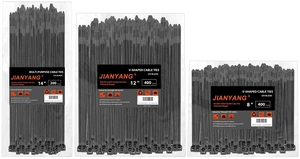 Zip Ties Assorted Size,8+12+14 Inch V-Shaped Toothed Double Sided Toothed,100 LBS Tensile Strength Heavy Duty Cable Wire Ties More Durable Nylon Tie Wraps for Indoor Outdoor1000 Pack Zip Ties Assorted Size,8+12+14 Inch V-Shaped Toothed Double Sided Toothed,100 LBS Tensile Strength Heavy Duty Cable Wire Ties More Durable Nylon Tie Wraps for Indoor Outdoor1000 Pack