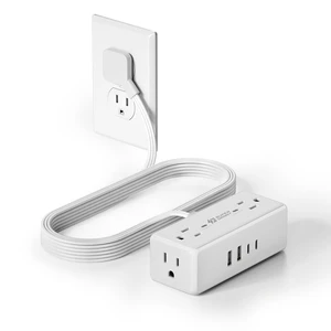 6Ft Thin Extension Cord, Flat Plug Surge Protector Power Strip Ultra Thin Extension Cord, 4 Outlets & 4 USB (2 USB C), Charging Station for Home, Office, College Dorm Room Essentialss 6Ft Thin Extension Cord, Flat Plug Surge Protector Power Strip Ultra Thin Extension Cord, 4 Outlets & 4 USB (2 USB C), Charging Station for Home, Office, College Dorm Room Essentialss