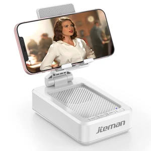 Cell Phone Stand with Bluetooth Speaker,Gifts for Men Tech Gadgets Big Sound & Clear Bass, Wireless Audio Speaker Stand for iPhone/Android, Foldable Adjustable Phone Holder for Home Office Cell Phone Stand with Bluetooth Speaker,Gifts for Men Tech Gadgets Big Sound & Clear Bass, Wireless Audio Speaker Stand for iPhone/Android, Foldable Adjustable Phone Holder for Home Office
