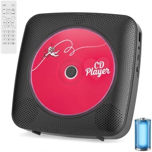 CD Player Portable Bluetooth CD Players for Home Rechargeable Desktop Wall Mountable Portable CD Player Dual Speakers 1800mAh Boombox FM Radio MP3 Music Player Small CD Player CD Player Portable Bluetooth CD Players for Home Rechargeable Desktop Wall Mountable Portable CD Player Dual Speakers 1800mAh Boombox FM Radio MP3 Music Player Small CD Player