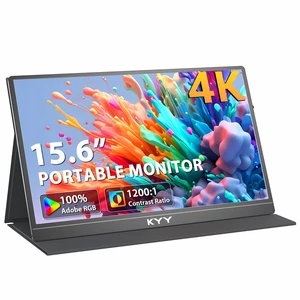 4K Portable Monitor 15.6" UHD IPS Travel Display, Slim & Lightweight Design, HDMI & USB-C Inputs, Perfect for PS5, Xbox, Switch, Laptops, Phones, and On-the-Go Professionals, K5 4K Portable Monitor 15.6" UHD IPS Travel Display, Slim & Lightweight Design, HDMI & USB-C Inputs, Perfect for PS5, Xbox, Switch, Laptops, Phones, and On-the-Go Professionals, K5