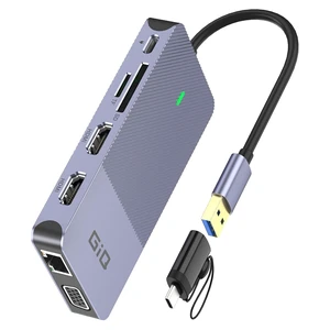 USB 3.0 Docking Station Dual Monitor,2*HDMI HUB Displaylink Dock for Laptop with Ethernet,Cardreader,Triple Display HDMI Splitter Extend Vga C Adapter for MacBook OS M1-M5 Neo,Windows,dell,hp,computer USB 3.0 Docking Station Dual Monitor,2*HDMI HUB Displaylink Dock for Laptop with Ethernet,Cardreader,Triple Display HDMI Splitter Extend Vga C Adapter for MacBook OS M1-M5 Neo,Windows,dell,hp,computer