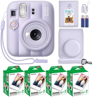 Instax Mini 13 Instant Camera Dreamy Purple + MiniMate Accessory Bundle with Custom Case + Fuji Instax Film Value Pack (40 Sheets) & Photo Album Instax Mini 13 Instant Camera Dreamy Purple + MiniMate Accessory Bundle with Custom Case + Fuji Instax Film Value Pack (40 Sheets) & Photo Album
