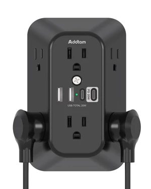6-Outlet Extender Surge Protector, Multi Plug Wall Outlet with 4 USB Wall Charger(PD 30W), Plug Extension Outlet with 1800J, Outlet Splitter Power Strip for Home Office, Black 6-Outlet Extender Surge Protector, Multi Plug Wall Outlet with 4 USB Wall Charger(PD 30W), Plug Extension Outlet with 1800J, Outlet Splitter Power Strip for Home Office, Black