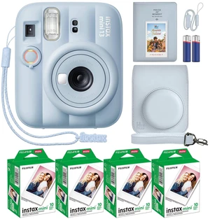 Instax Mini 13 Instant Camera Frost Blue + MiniMate Accessory Bundle with Custom Case + Fuji Instax Film Value Pack (40 Sheets) & Photo Album Instax Mini 13 Instant Camera Frost Blue + MiniMate Accessory Bundle with Custom Case + Fuji Instax Film Value Pack (40 Sheets) & Photo Album