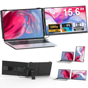 Laptop Screen Extender - 15.6" FHD 1080P Portable Monitor for Laptop, Detachable & Plug and Play Dual Monitor Extender for 13"-17.3" Laptops, Compatible with Wins/Mac/Android/Chrome Laptop Screen Extender - 15.6" FHD 1080P Portable Monitor for Laptop, Detachable & Plug and Play Dual Monitor Extender for 13"-17.3" Laptops, Compatible with Wins/Mac/Android/Chrome