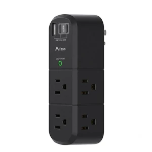 PD30W USB Outlet Extender with Rotating Plug 6 AC Multi Plug Wall Outlets and 3 USB Ports, 3-Sided Swivel Power Strip Spaced Splitter for Home, Travel Essentials, Black PD30W USB Outlet Extender with Rotating Plug 6 AC Multi Plug Wall Outlets and 3 USB Ports, 3-Sided Swivel Power Strip Spaced Splitter for Home, Travel Essentials, Black