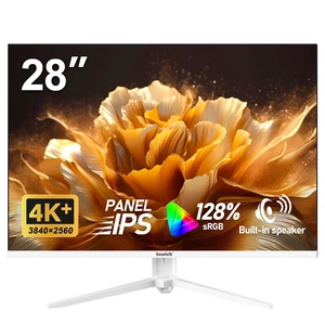 28 inch UHD 4K computer monitor, IPS Ultra HD (3840×2560p)PC screen 3:2 ratio, 1.07 billion colours, 128% sRGB, built-in speakers, 178° wide viewing angle DisplayPort, HDMI, white 28 inch UHD 4K computer monitor, IPS Ultra HD (3840×2560p)PC screen 3:2 ratio, 1.07 billion colours, 128% sRGB, built-in speakers, 178° wide viewing angle DisplayPort, HDMI, white
