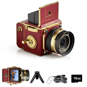 Vintage Digital Camera, 64MP 2.7K Retro Point and Shoot Camera with Autofocus, 2" IPS Waist-Level Screen & 16GB TF Card, 16X Zoom Compact Photography Camera for Beginners Red Vintage Decor Vintage Digital Camera, 64MP 2.7K Retro Point and Shoot Camera with Autofocus, 2" IPS Waist-Level Screen & 16GB TF Card, 16X Zoom Compact Photography Camera for Beginners Red Vintage Decor