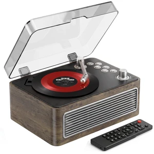 CD Player for Home Retro, Bluetooth 5.4, Hi-Fi Speaker,FM Radio Portable wood CD music player 3600mAh rechargeable battery, room decor,vintage nostalgic record-style,gift for music lovers CD Player for Home Retro, Bluetooth 5.4, Hi-Fi Speaker,FM Radio Portable wood CD music player 3600mAh rechargeable battery, room decor,vintage nostalgic record-style,gift for music lovers