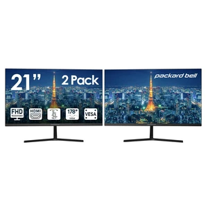airFrame 21" FHD Monitor, 1920x1080, Ultrawide, VESA Mount, Tilt Adjust, HDMI/VGA, Slim Bezel, for Home, Office, and Light Gaming - 2 Pack airFrame 21" FHD Monitor, 1920x1080, Ultrawide, VESA Mount, Tilt Adjust, HDMI/VGA, Slim Bezel, for Home, Office, and Light Gaming - 2 Pack
