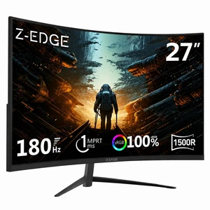 Z-Edge 27 inch Curved Gaming Monitor, 1080P, 180Hz/144Hz Computer Screen UG27 1500R Curved Computer Monitor, 1ms, FreeSync, Low Blue Light, 1X DP & 1X HDMI, Metal Stand, for Office & Gaming Z-Edge 27 inch Curved Gaming Monitor, 1080P, 180Hz/144Hz Computer Screen UG27 1500R Curved Computer Monitor, 1ms, FreeSync, Low Blue Light, 1X DP & 1X HDMI, Metal Stand, for Office & Gaming
