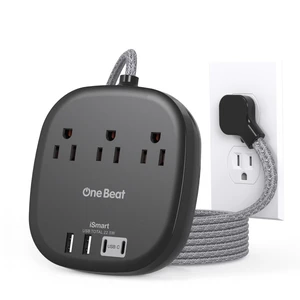 Cruise Ship Travel Essentials, 3Ft Short Extention Cord, 22.5W/4.5A, Black 3 Outlets 4 USB Ports (2 USB C) Cruise Approved Power Strip Flat Plug No Surge Protection, Dorm Room Desktop Charging Station Cruise Ship Travel Essentials, 3Ft Short Extention Cord, 22.5W/4.5A, Black 3 Outlets 4 USB Ports (2 USB C) Cruise Approved Power Strip Flat Plug No Surge Protection, Dorm Room Desktop Charging Station