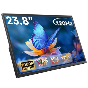 23.8" Portable Monitor 120Hz FHD 1080P IPS USB-C HDMI Laptop PC 1080P External Monitor, 400 Nits HDR Large Second Screen, VESA Compatible Travel Monitor for MacBook, PC, Phone, Xbox, Switch 23.8" Portable Monitor 120Hz FHD 1080P IPS USB-C HDMI Laptop PC 1080P External Monitor, 400 Nits HDR Large Second Screen, VESA Compatible Travel Monitor for MacBook, PC, Phone, Xbox, Switch