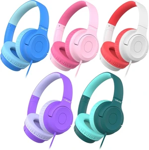 Kids Headphones for School K-12, Bulk 5Pack, 85dBA Safe Volume, 3.5mm Jack, HD Stereo, Tangle Free, Swivel Foldable Kids Headphones with Cord for Student/Classroom/Laptop/Tablets, Colorful Kids Headphones for School K-12, Bulk 5Pack, 85dBA Safe Volume, 3.5mm Jack, HD Stereo, Tangle Free, Swivel Foldable Kids Headphones with Cord for Student/Classroom/Laptop/Tablets, Colorful