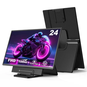 Laptop Screen Extender, 24" Large Portable Monitor for Laptop, 1080P FHD 100HZ IPS Screen Extender Monitors for 13"-17", Travel Monitor for Mac/Windows/Chrome, Built-in Speakers Laptop Screen Extender, 24" Large Portable Monitor for Laptop, 1080P FHD 100HZ IPS Screen Extender Monitors for 13"-17", Travel Monitor for Mac/Windows/Chrome, Built-in Speakers