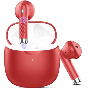 Wireless Earbuds, Bluetooth 5.4 Earbuds Stereo Bass, Bluetooth Headphones in Ear Noise Cancelling Mic, Earphones IP7 Waterproof Sports, 32H Playtime USB C Charging Case Red Ear Buds for Android iOS Wireless Earbuds, Bluetooth 5.4 Earbuds Stereo Bass, Bluetooth Headphones in Ear Noise Cancelling Mic, Earphones IP7 Waterproof Sports, 32H Playtime USB C Charging Case Red Ear Buds for Android iOS