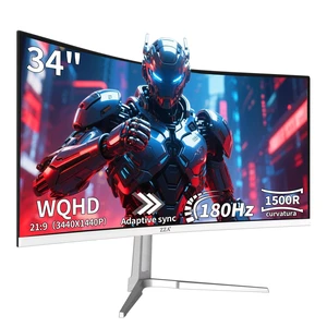 UltraWide 34 Inch Curved Monitor 1500R PC Screen 180hz Refresh Rate WQHD 3440x1440 Computer Gaming Monitor VA PanelAMD FreeSync Premium HDR10 99% sRGB VESA UltraWide 34 Inch Curved Monitor 1500R PC Screen 180hz Refresh Rate WQHD 3440x1440 Computer Gaming Monitor VA PanelAMD FreeSync Premium HDR10 99% sRGB VESA