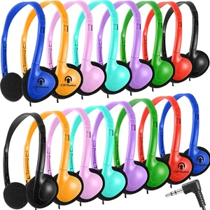 100 Pack Classroom Headphones Bulk for Kids School Class Set Headsets for Students Teens Toddler Children and Adults, Wholesale Wired Earphones-Upgrade 10 Mixed Colors 100 Pack Classroom Headphones Bulk for Kids School Class Set Headsets for Students Teens Toddler Children and Adults, Wholesale Wired Earphones-Upgrade 10 Mixed Colors