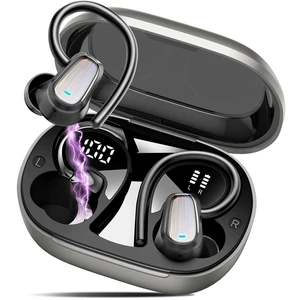 Wireless Earbuds Bluetooth 5.4, 50H Playtime Sport Earphones with Earhooks HiFi Stereo Bluetooth Hearphones with ENC Noise Cancelling Mic, IPX7 Waterproof Over the Ear Buds, Slate Gray Wireless Earbuds Bluetooth 5.4, 50H Playtime Sport Earphones with Earhooks HiFi Stereo Bluetooth Hearphones with ENC Noise Cancelling Mic, IPX7 Waterproof Over the Ear Buds, Slate Gray
