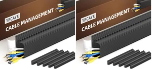 12 Pack Cable Management, Cord Organizer, Cable Organizer, Adhesive Mount Cord Organizer for Desk, No-Drill Desk Wire Management for Home Office, Baby proofing, Black 12 Pack Cable Management, Cord Organizer, Cable Organizer, Adhesive Mount Cord Organizer for Desk, No-Drill Desk Wire Management for Home Office, Baby proofing, Black