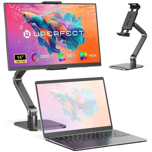 Portable Monitor, 14" 125% sRGB Ultra-Slim Laptop Display 1200P, 2000:1 Contrast, VESA Support, Stand Included, USB-C & Mini HDMI External Screen for Laptop, Gaming & Travel Portable Monitor, 14" 125% sRGB Ultra-Slim Laptop Display 1200P, 2000:1 Contrast, VESA Support, Stand Included, USB-C & Mini HDMI External Screen for Laptop, Gaming & Travel