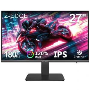 Z-Edge 27 inch 180Hz 165Hz Gaming Monitor, FHD 1080p, MPRT 1ms IPS Monitor Gaming, 300nits, 16.7M Colors, 120% sRGB, UG27F Frameless Bezel, DP x1, HDMI x1, for Gaming, WorK Z-Edge 27 inch 180Hz 165Hz Gaming Monitor, FHD 1080p, MPRT 1ms IPS Monitor Gaming, 300nits, 16.7M Colors, 120% sRGB, UG27F Frameless Bezel, DP x1, HDMI x1, for Gaming, WorK