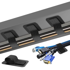 Cable Management Under Desk, Up to 15 CordEnhanced Wire Holder Cord Organizer Holder, Adjustable Hook and Loop Cable Ties, Wire Clips Under Table Hider, 40 Pair(Black) Cable Management Under Desk, Up to 15 CordEnhanced Wire Holder Cord Organizer Holder, Adjustable Hook and Loop Cable Ties, Wire Clips Under Table Hider, 40 Pair(Black)