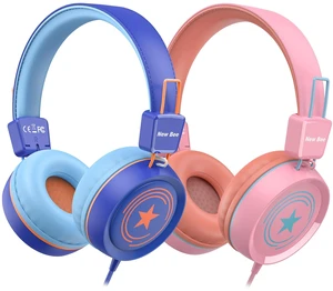2 Pack Kids Headphones with Microphone, 85dB/94dB Safe Volume Limited Childrens Headset, Foldable Wired Toddler Headphones Over Ear for School Travel Mac/Android/Kindle/Tablet/Pad Blue Pink 2 Pack Kids Headphones with Microphone, 85dB/94dB Safe Volume Limited Childrens Headset, Foldable Wired Toddler Headphones Over Ear for School Travel Mac/Android/Kindle/Tablet/Pad Blue Pink